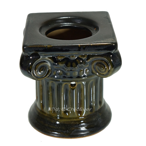 2x Duftlampen Keramik Aromalampen Duftstövchen braun 4177c